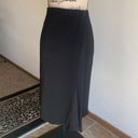 Vince  Asymmetric Crepe Wrap Black Skirt Sz 10 Photo 3