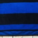 Madewell Blue & Black Brushed Rugby Boxy Top Photo 8