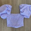 Puff Sleeve Top Purple Size M Photo 1