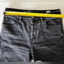 We The Free Free People  Black Avery Bermuda Raw Hem Button Fly Shorts 28 Photo 8