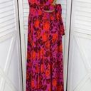 Abel the label Floral Charlotte Halter Maxi Dress Purple Pink XS Photo 2