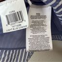 BCBGMAXAZRIA  Blue Cora Striped Asymmetrical Spaghetti Strap Tank Top Size Medium Photo 6