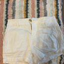 The Loft  White Denim Shorts Photo 4