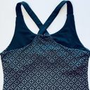 Satva  Kama Cami Yoga Ombré Tank Top Printed Criss Cross Built in Bra Black M Photo 7