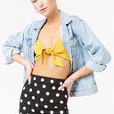 Forever 21 Denim Polka Dot Skirt Photo 0