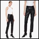 ANINE BING 💕💕 Connor Pant ~ 100% Leather Belted Straight Leg Black Small S NWT Photo 3