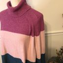 Lane Bryant  Striped Colorblock Turtleneck Sweater 22/24 Photo 4