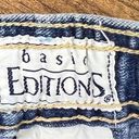 basic editions  Size 5/6 Tie Stretch Drawstring Waistband 5 Pockets Denim… Photo 7