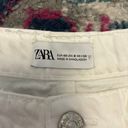 ZARA White Jean Shorts Photo 2