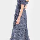 Francesca's Blue Floral Maxi Dress Photo 0