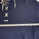 Polo  Ralph Lauren Lace-Up Fleece Hoodie Blue Women's Size XS/S Photo 7