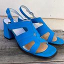 Krass&co Vintage 90s Y2K 9& blue strappy chunky heels Photo 0