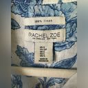 Rachel Zoe  Linen Shirt Womens Small Floral Lightweight 3/4 Sleeve Button Down Photo 2