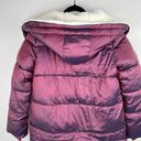 Bernardo  Asymmetrical Sherpa Lined Hooded Puffer Jacket Pomegranate Small NWOT Photo 14