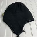 Scala gray black wool blend tribal tassel beanie Photo 4