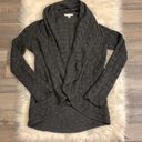 CAbi  #720 Circle knit cardigan sweater shawl collar open front draped M Photo 6