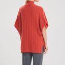 Natori NWT  $278 Umeda Sweater Knit Topper Cinnabar Size Large Photo 3