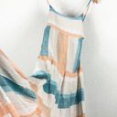 L Space NWT  Santorini Maxi Dress XS Paraiso Stripe Tie Back Tiered Bohemian Photo 8