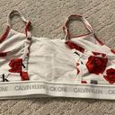 Calvin Klein CK One Cotton Unlined Bralette- Charming Roses Photo 4