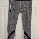 Lululemon Women's Leggings Crop 23" Pants Activewear White Black Yoga Mid Rise 6 Photo 0