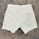 Hudson Jeans Hudson Denim Devon High Rise Distressed Frayed Hem Jean Shorts White Size 26 Photo 8