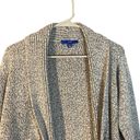 Apt. 9  Gray Opened Front Long Sleeve Textured Sweater Knit Cardigan Women Sz PL Photo 2