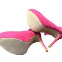 Bella Marie , hot pink, suede Mary Jane Pumps. Photo 9