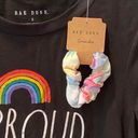 Rae Dunn NWT  Rainbow Be Proud Pride TShirt Black S Photo 1