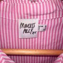 Princess Polly  Pink Striped Long Sleeve Button Down Shirt Women’s size 4 Photo 3