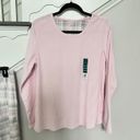 Croft & Barrow Women’s  long Sleeve Pajama Top & Pants Sets Sz M pink & Grey Photo 2