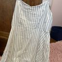 Old Navy Blue And White Striped Dress Photo 1