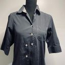 Billy Reid | blue asymmetrical placket button down shirt Photo 3