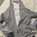 Ralph Lauren White and Gray  Reversible Zip-Up Raincoat Windbreaker Hoodie Photo 3