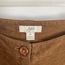 J.Jill  Cognac Soft Corduroy Wide Leg Pants Size 4 Photo 3