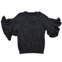 DKNY  Multi-Color Shimmer Ruffle Sleeve Sweater Photo 2