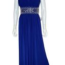 R & M Richards  Petite Beaded Gown Royal Blue Women’s Sz 8P Photo 1