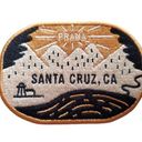 prAna  Embroidered Patch Santa Cruz California Outdoor Sea Sun Surf Gold 3" Photo 0