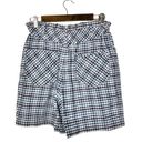 Hunt Club Vintage  Blue Plaid High Rise Mom Shorts 10 Photo 1