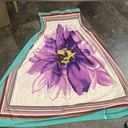 Cristinalove Beautiful Purple Flower Swim Cover / Strapless Dress Photo 0