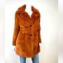 Sam Edelman  FAUX FUR COAT IN COGNAC, SIZE L, NEW WITHOUT TAG MSRP $220 Photo 4