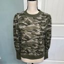 Banana Republic  Camo puff shoulder pullover sweatshirt size XS Photo 0