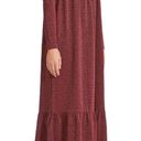 Betsey Johnson  Sparkle Metallic Rib Midi Dress Wine Size S NWT Photo 9