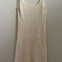 Vince NEW $495  Cream Crochet Knit Textured Square Neck Midi Dress Photo 0