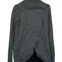 Lululemon Women’s  Rulu Rally Wrap Jacket Pockets Thumbholes Modal Gray Size 6 Photo 0