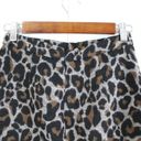 Lovers + Friends  Womens XS Leopard Print Mini Skirt Black Tan Mobwife Edgy Photo 3