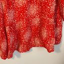 Boden USA BODEN Red and White Floral Babydoll Blouse, US 6/UK 10 Photo 10