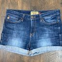 Dear John  American Standard Modern Luxury Jean Midi Shorts Rolled Cuffs Photo 0