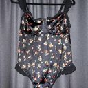 Torrid  Cherry Ruffle Bodysuit Bow Back NWT Size 12 Photo 0