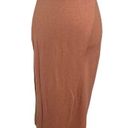 Vince  Overlap Midi Skirt In Tulip Root Minimalist Faux Wrap Knit Womens Size XXS Photo 0