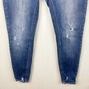 KanCan Signature Kurvy Ultra High Rise Skinny Jean Distressed Button Fly Size 27 Blue Photo 5